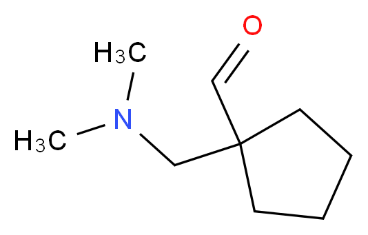 1-[(dimethylamino)methyl]cyclopentane-1-carbaldehyde_分子结构_CAS_39943-37-8