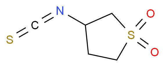 3-Isothiocyanatotetrahydrothiophene 1,1-dioxide_分子结构_CAS_85109-44-0)