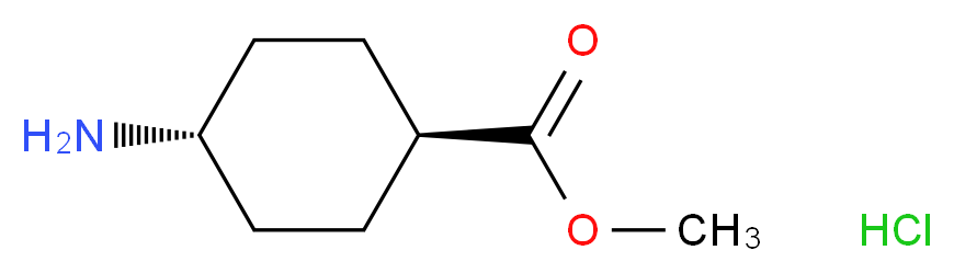 Methyl trans-4-aminocyclohexanecarboxylate hydrochloride_分子结构_CAS_61367-07-5)