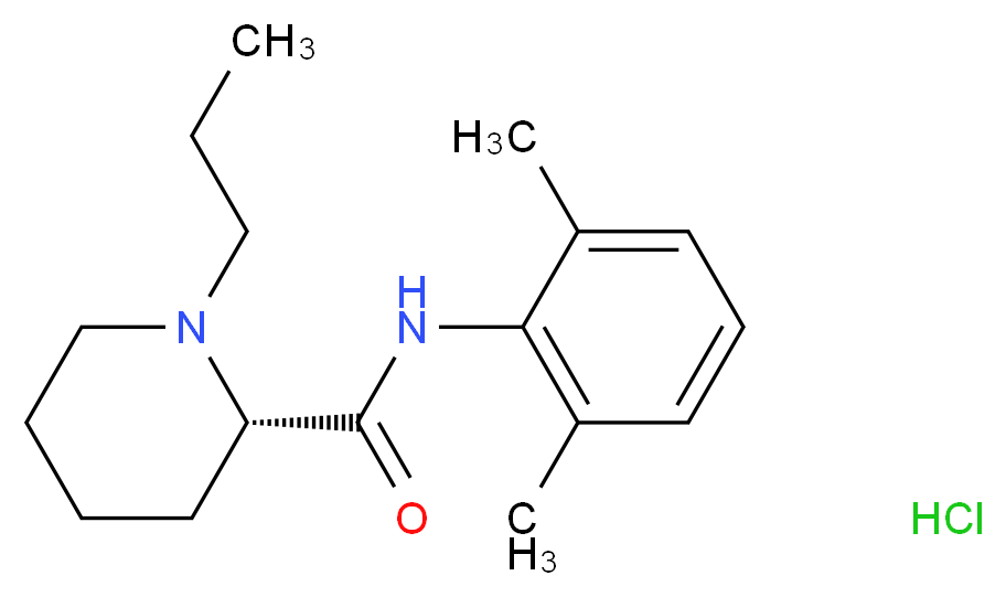 Ropivacaine HCl_分子结构_CAS_98717-15-8)