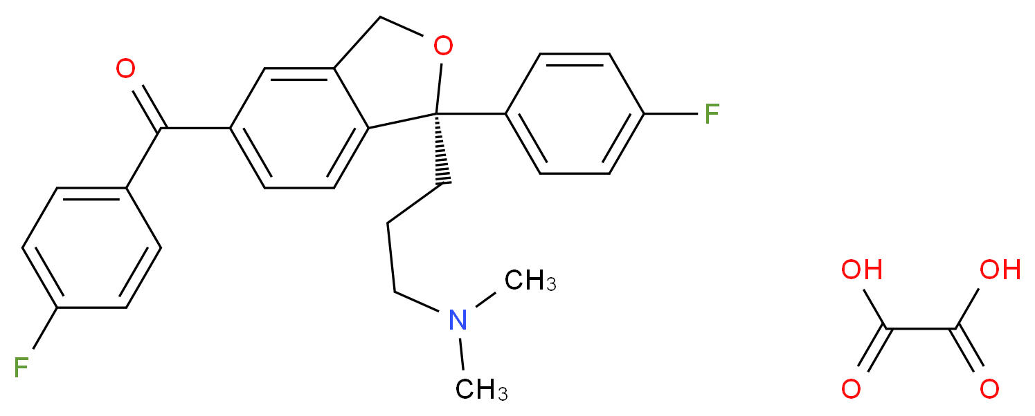 (S)-Citalopram Fluorophenylmethanone Oxalate Impurity_分子结构_CAS_1217846-85-9)