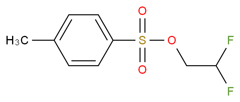 2,2-difluoroethyl 4-methylbenzene-1-sulfonate_分子结构_CAS_135206-84-7