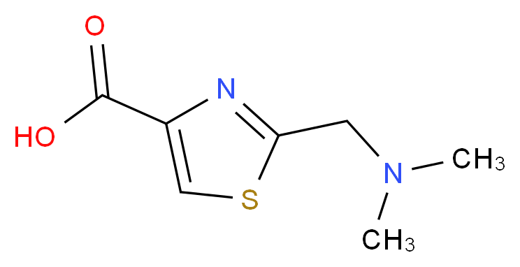 2-[(dimethylamino)methyl]-1,3-thiazole-4-carboxylic acid_分子结构_CAS_221323-50-8)