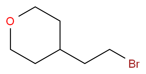 4-(2-bromoethyl)oxane_分子结构_CAS_4677-20-7