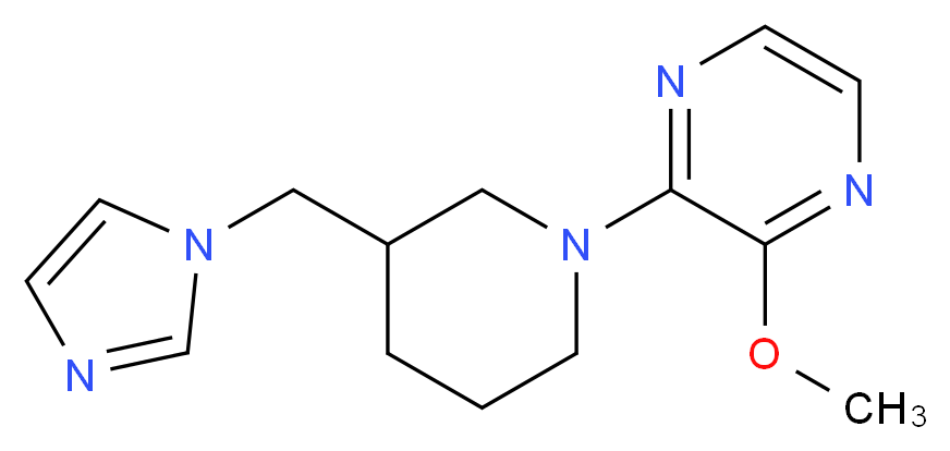 2-[3-(1H-imidazol-1-ylmethyl)-1-piperidinyl]-3-methoxypyrazine_分子结构_CAS_)