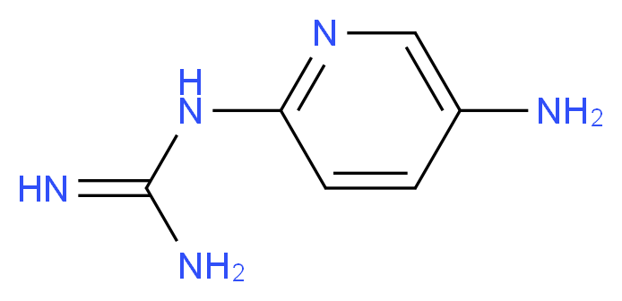N-(5-AMINOPYRIDIN-2-YL)GUANIDINE_分子结构_CAS_556815-39-5)