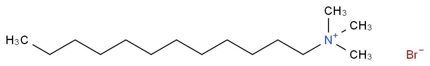 dodecyltrimethylazanium bromide_分子结构_CAS_1119-94-4