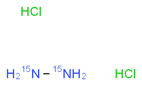 (<sup>1</sup><sup>5</sup>N<sub>2</sub>)hydrazine dihydrochloride_分子结构_CAS_287488-18-0