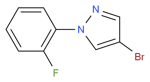 4-Bromo-1-(2-fluorophenyl)-1H-pyrazole_分子结构_CAS_957062-81-6)