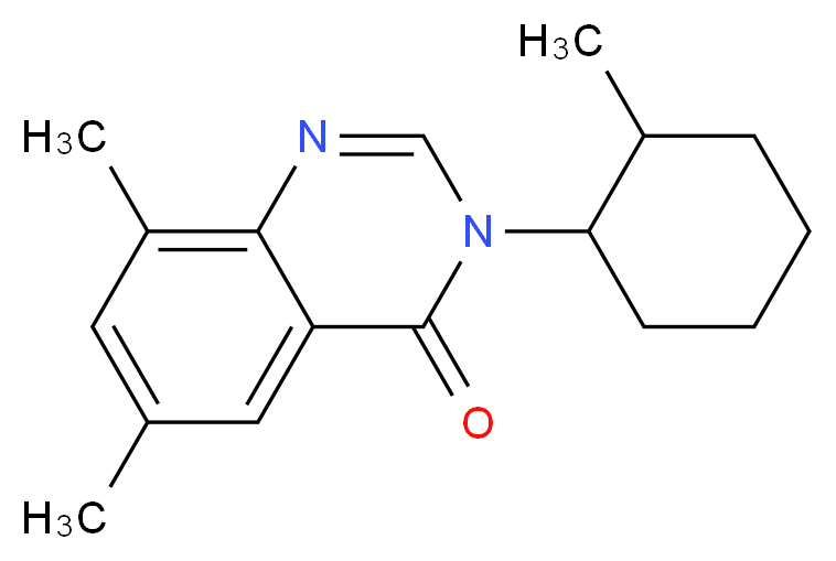 6,8-dimethyl-3-(2-methylcyclohexyl)quinazolin-4(3H)-one_分子结构_CAS_)