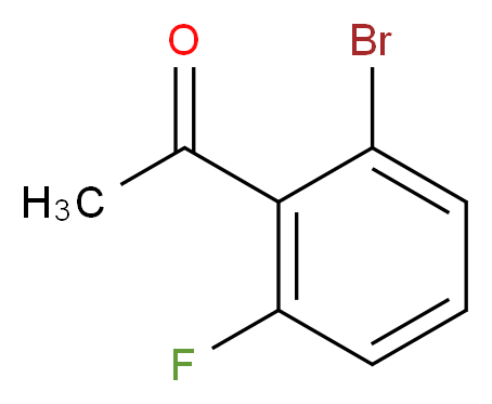 1-(2-Bromo-6-fluorophenyl)ethanone_分子结构_CAS_928715-37-1)