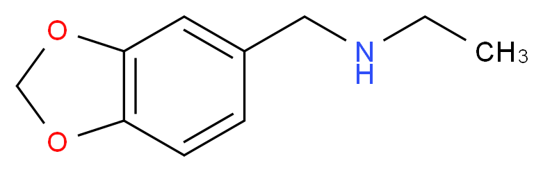 N-(1,3-benzodioxol-5-ylmethyl)-N-ethylamine_分子结构_CAS_6642-35-9)
