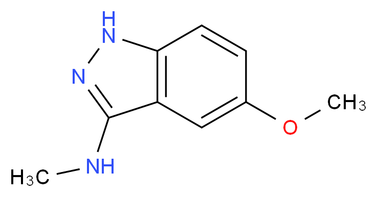 5-methoxy-N-methyl-1H-indazol-3-amine_分子结构_CAS_885271-81-8
