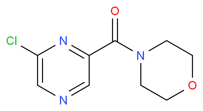 4-(6-chloropyrazine-2-carbonyl)morpholine_分子结构_CAS_24079-32-1