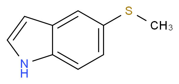 5-(methylsulfanyl)-1H-indole_分子结构_CAS_77248-65-8