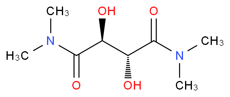 (2R,3S)-2,3-dihydroxy-N,N,N',N'-tetramethylbutanediamide_分子结构_CAS_63126-52-3