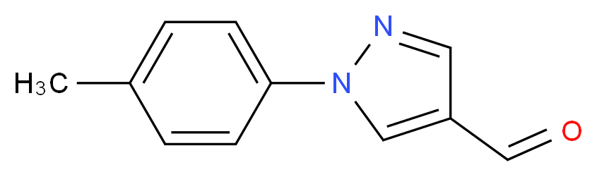 1-(4-methylphenyl)-1H-pyrazole-4-carbaldehyde_分子结构_CAS_337957-59-2