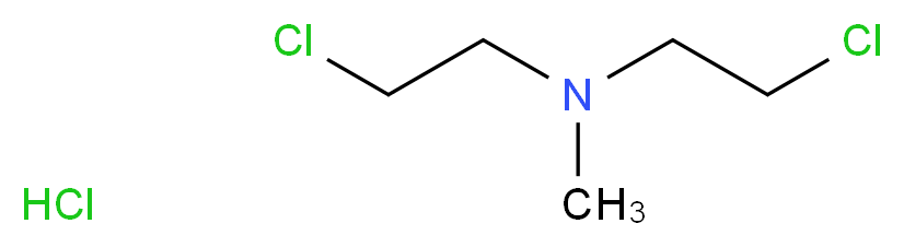 bis(2-chloroethyl)(methyl)amine hydrochloride_分子结构_CAS_55-86-7