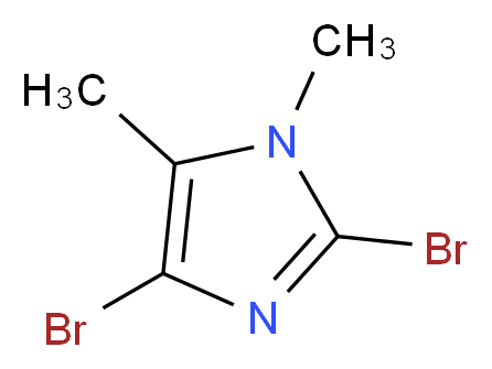 2,4-dibromo-1,5-dimethyl-1H-imidazole_分子结构_CAS_850429-57-1