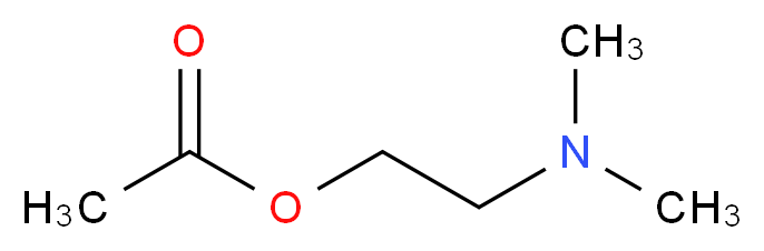 2-(Dimethylamino)ethyl acetate_分子结构_CAS_1421-89-2)