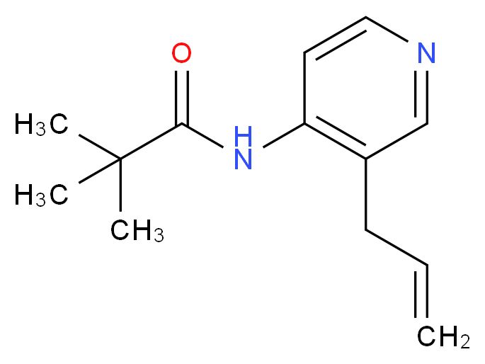 N-(3-Allylpyridin-4-yl)pivalamide_分子结构_CAS_1186311-09-0)