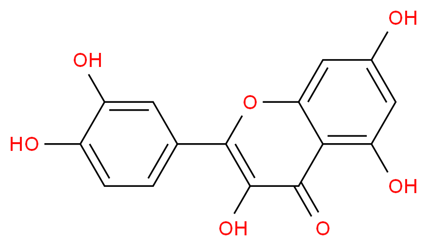 Quercetin(Sophoretin)_分子结构_CAS_117-39-5)