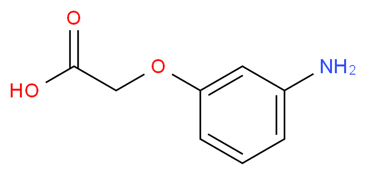 (3-aminophenoxy)acetic acid_分子结构_CAS_6274-24-4)