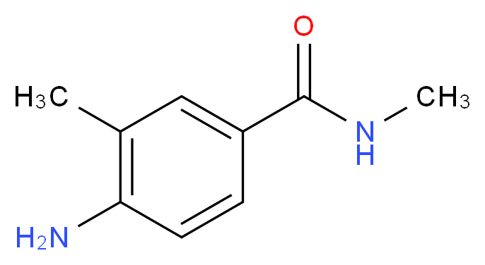 4-amino-N,3-dimethylbenzamide_分子结构_CAS_926263-13-0)