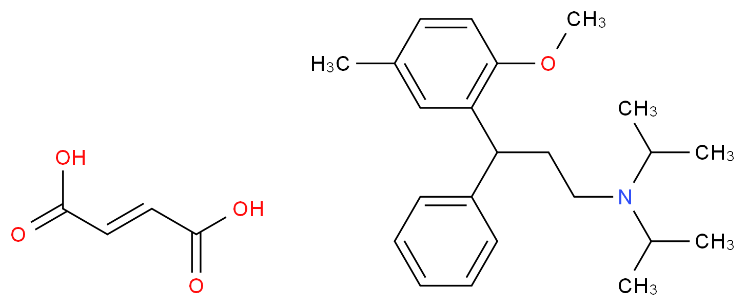 (2E)-but-2-enedioic acid; [3-(2-methoxy-5-methylphenyl)-3-phenylpropyl]bis(propan-2-yl)amine_分子结构_CAS_1240303-69-8