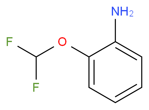 2-(difluoromethoxy)aniline_分子结构_CAS_22236-04-0