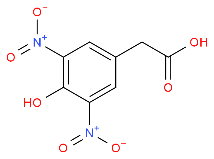 3,5-DINITRO-4-HYDROXYPHENYL ACETIC ACID_分子结构_CAS_10463-37-3)