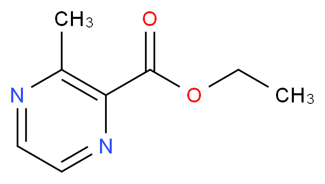 ETHYL 3-METHYLPYRAZINE-2-CARBOXYLATE_分子结构_CAS_25513-92-2)