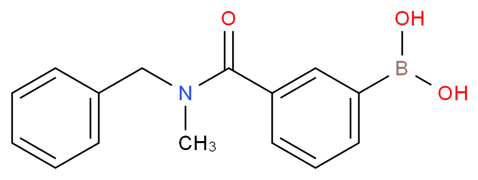 3-[N-Benzyl-N-(methylaminocarbonyl)]benzeneboronic acid 97%_分子结构_CAS_874460-01-2)