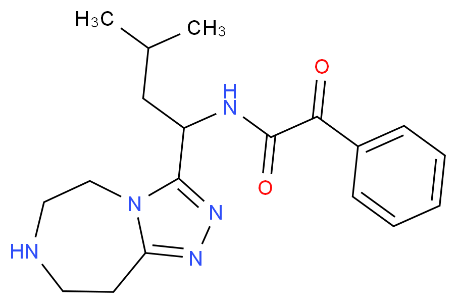 N-[3-methyl-1-(6,7,8,9-tetrahydro-5H-[1,2,4]triazolo[4,3-d][1,4]diazepin-3-yl)butyl]-2-oxo-2-phenylacetamide_分子结构_CAS_)
