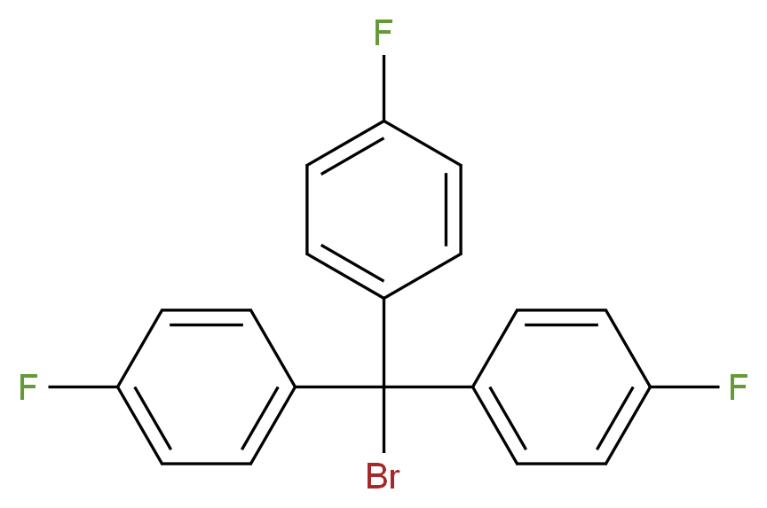 4,4',4''-Trifluorotrityl bromide_分子结构_CAS_)