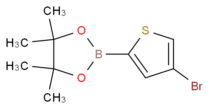 2-(4-bromothiophen-2-yl)-4,4,5,5-tetramethyl-1,3,2-dioxaborolane_分子结构_CAS_942070-06-6