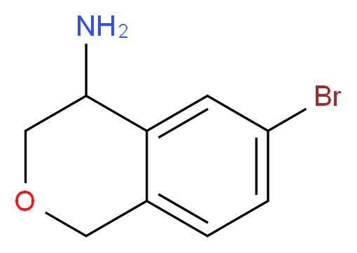 6-BROMO-3,4-DIHYDRO-1H-ISOCHROMEN-4-AMINE_分子结构_CAS_774537-62-1)