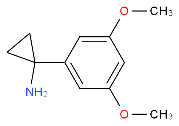 1-(3,5-dimethoxyphenyl)cyclopropanamine_分子结构_CAS_1211593-67-7)