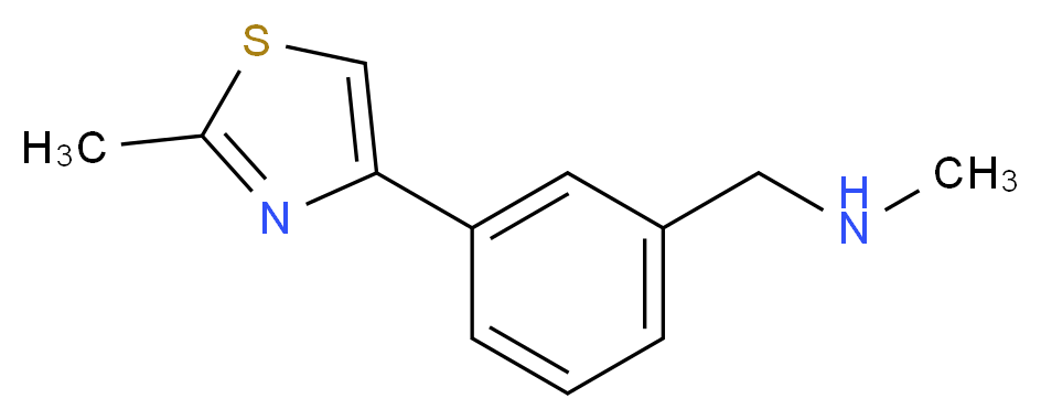 N-Methyl-N-(2-methyl-1,3-thiazol-4-yl)benzylamine 95%_分子结构_CAS_)