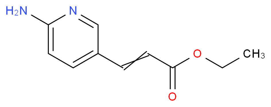 ethyl 3-(6-aminopyridin-3-yl)prop-2-enoate_分子结构_CAS_227963-57-7