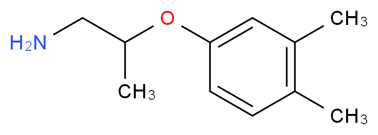 2-(3,4-dimethylphenoxy)propan-1-amine_分子结构_CAS_6440-92-2