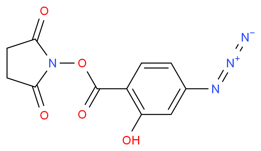 2,5-dioxopyrrolidin-1-yl 4-azido-2-hydroxybenzoate_分子结构_CAS_96602-46-9