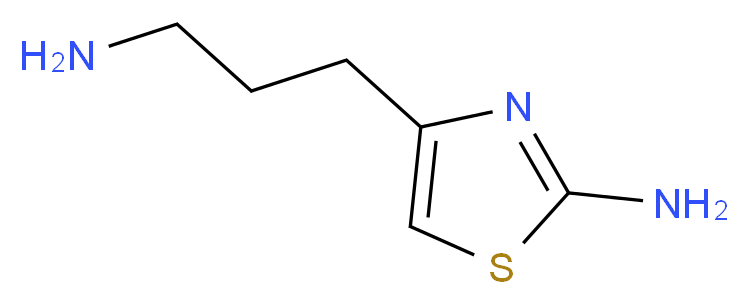 4-(3-aminopropyl)-1,3-thiazol-2-amine_分子结构_CAS_136604-78-9