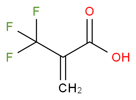 2-(TRIFLUOROMETHYL)ACRYLIC ACID_分子结构_CAS_381-98-6)