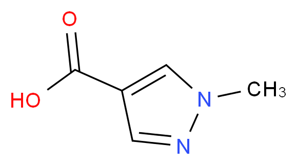 1-Methyl-1H-pyrazole-4-carboxylic acid_分子结构_CAS_16034-46-1)