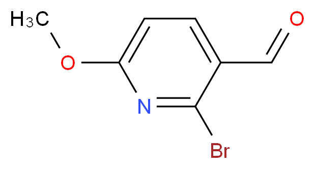 2-bromo-6-methoxypyridine-3-carbaldehyde_分子结构_CAS_1060810-41-4