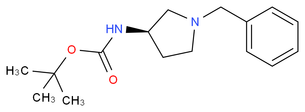 (R)-tert-Butyl (1-benzylpyrrolidin-3-yl)carbamate_分子结构_CAS_131878-23-4)