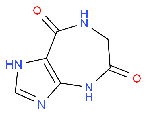 1,4,6,7-Tetrahydroimidazo[4,5-e][1,4]diazepine-5,8-dione_分子结构_CAS_119584-65-5)