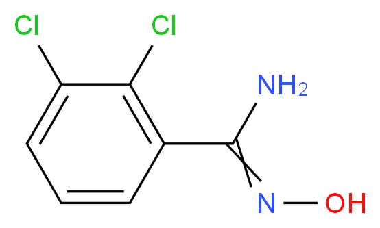 2,3-dichloro-N'-hydroxybenzene-1-carboximidamide_分子结构_CAS_261761-55-1