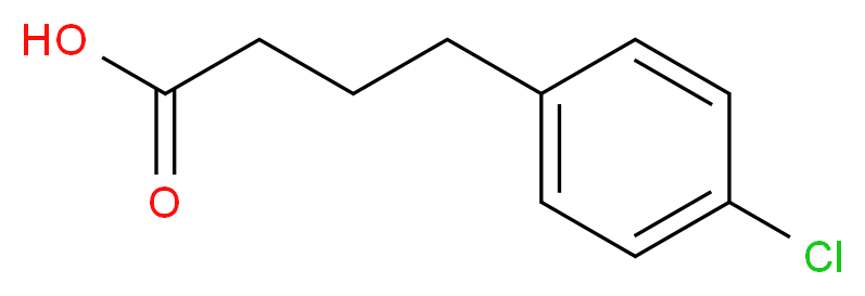 4-(4-chlorophenyl)butanoic acid_分子结构_CAS_4619-18-5